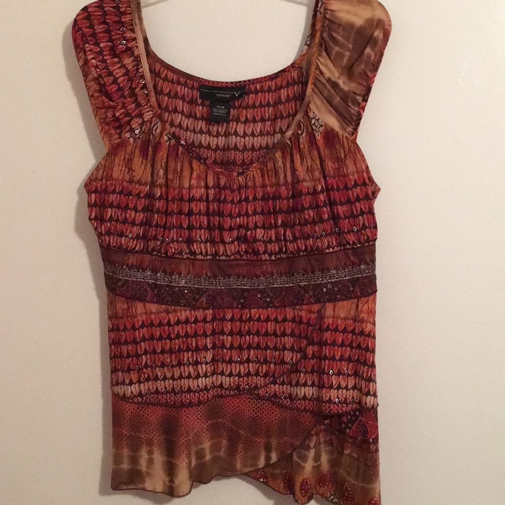 Lane Bryant cap sleeve blouse